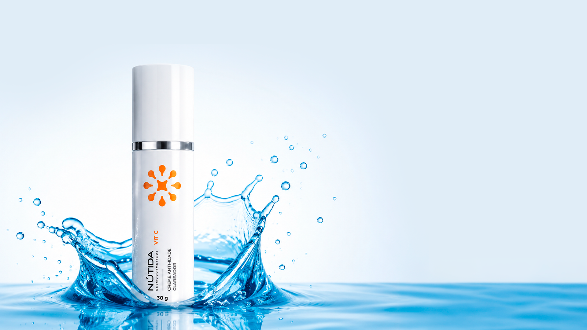 Fundo Creme Clareador Vitamina C Anti-Idade